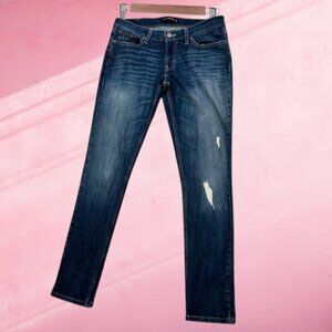Levis 524 Jeans Skinny Too Superlow Stretch Dark Wash Low Rise 9M
